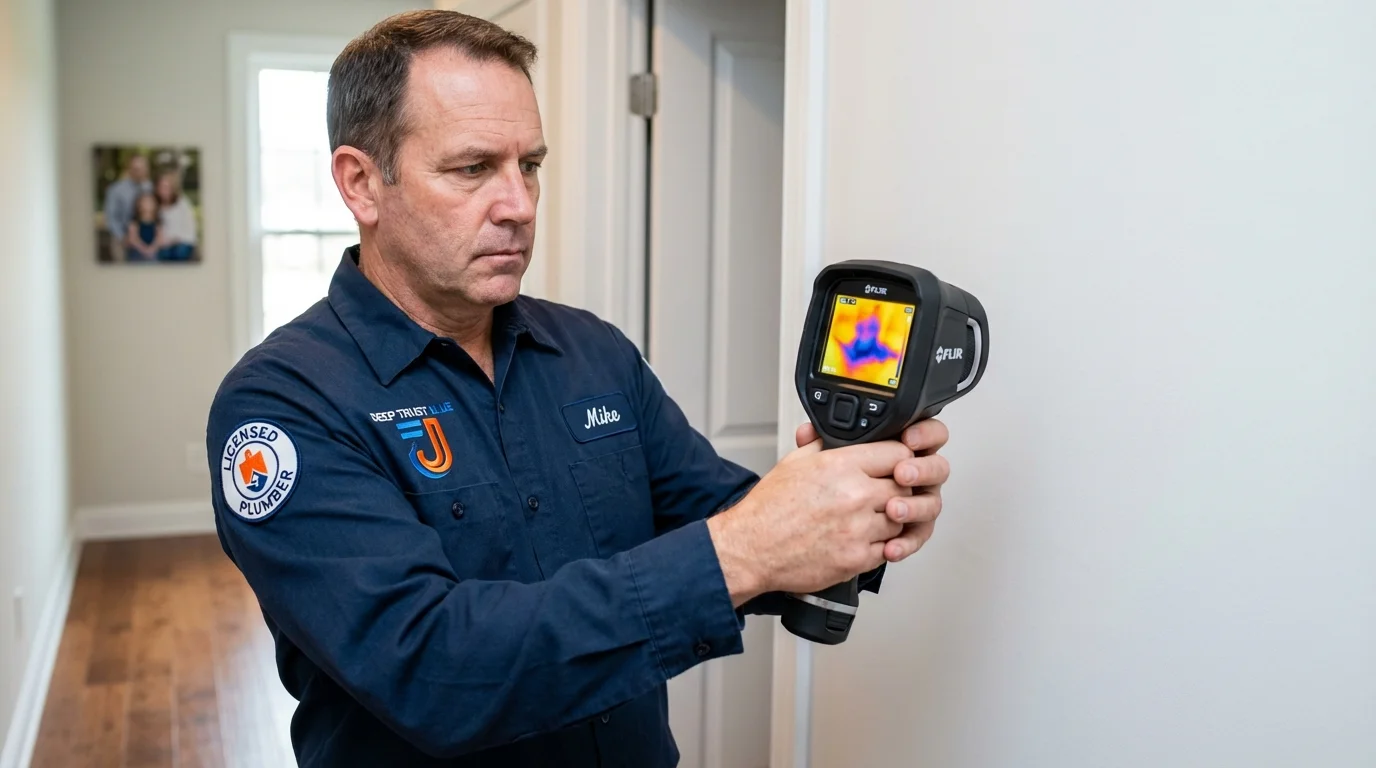 Thermal imaging leak detection by Johns Plumbing LLC in Battle Mountain